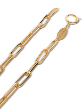 Federica Tosi Square Chain Necklace In Golden Brass