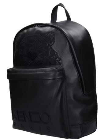Kenzo Backpack In Black Leather