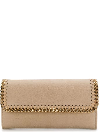 Stella McCartney Beige And Gold Continental Falabella Wallet