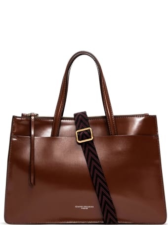 Gianni Chiarini Tobacco Shopping Bag
