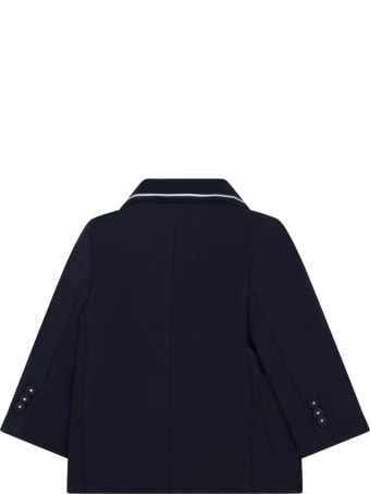 Hugo Boss Blue Jacket For Babyboy With Logo