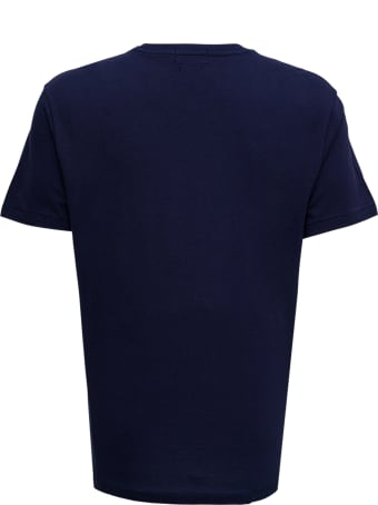 Polo Ralph Lauren Blue Cotton T-shirt With Logo Print