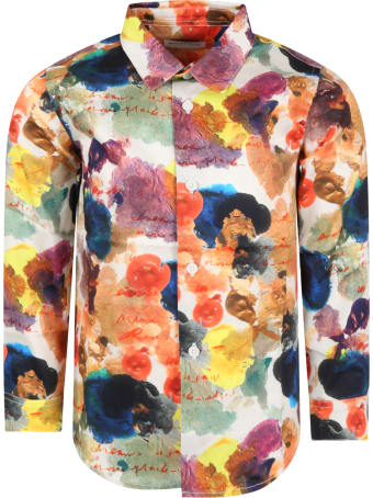 Wolf & Rita White ''roberto'' Shirt For Kids