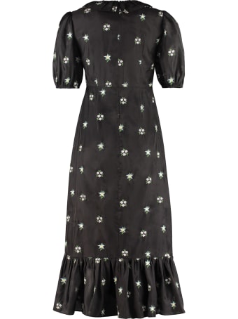 Shrimps Oakley Embroidered Midi Dress