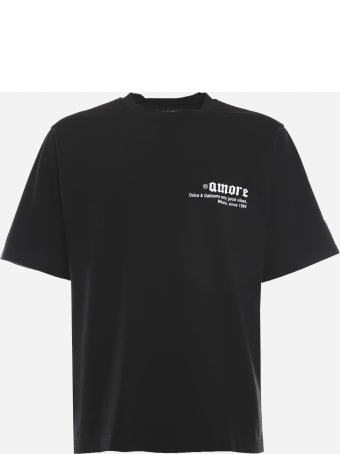 Dolce & Gabbana Cotton T-shirt With Frayed Patch Detail