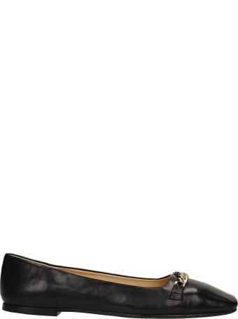 Fabio Rusconi Ballet Flats In Black Leather