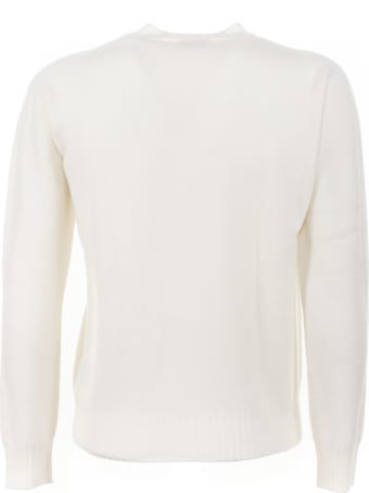 Altea Cream Wool Crewneck Sweater