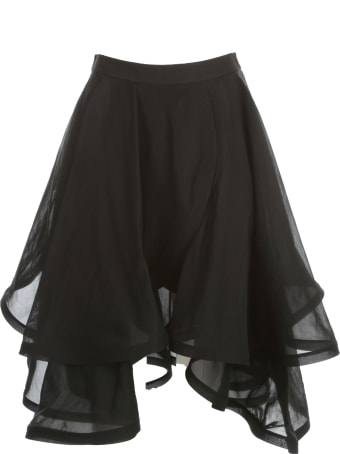 Vìen Front Slit Double Skirt