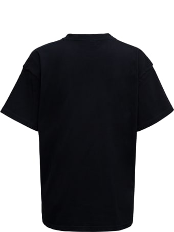Balenciaga Black Cotton T-shirt With Vintage College Logo