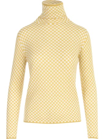 Liviana Conti Checked High Neck Sweater