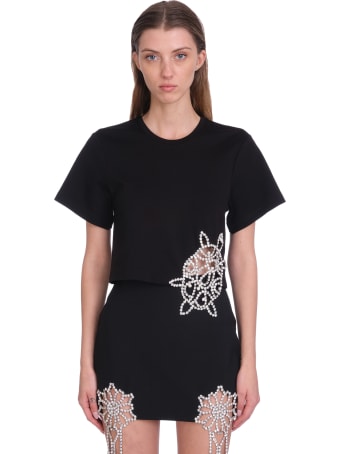 AREA T-shirt In Black Rayon