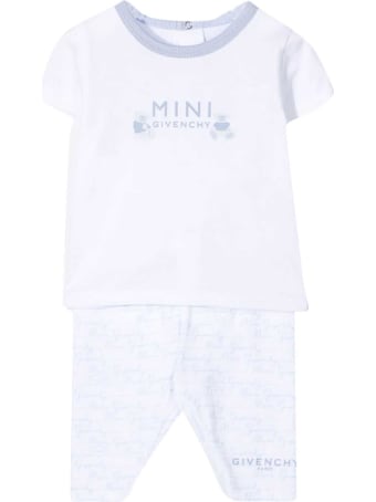 Givenchy White And Light Blue Suit
