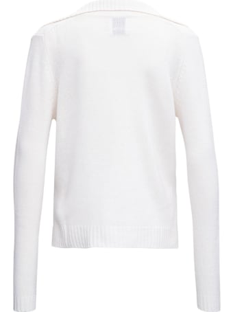 Allude White Cashmere Sweater