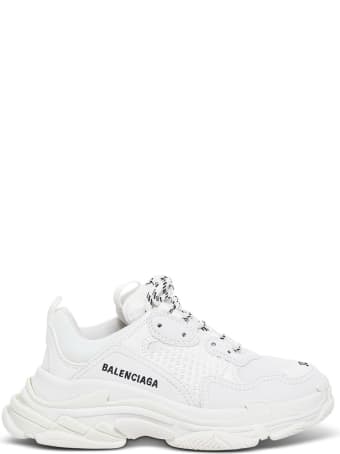 Balenciaga Triple S White Sneakerswith Logo