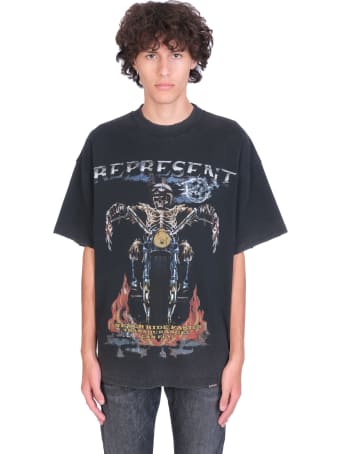 REPRESENT T-shirt In Black Cotton