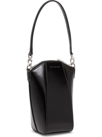 Givenchy Antigona Vertical Crossbody Bag In Black Leather