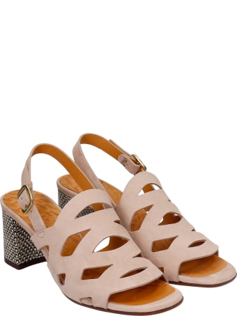 Chie Mihara Lorida Sandals In Beige Suede