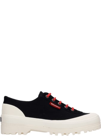 Superga Warmcotton Sneakers In Black Canvas