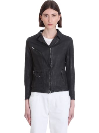 Salvatore Santoro Biker Jacket In Black Leather