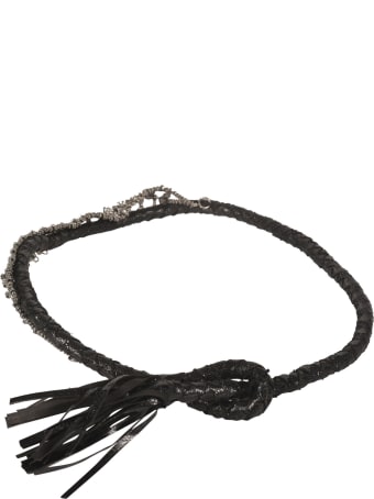 Mes Demoiselles Crystal Embellished Tassel Belt