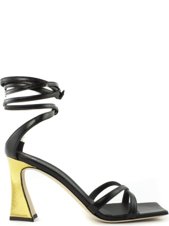 Giuseppe Zanotti Black Leather Sandals