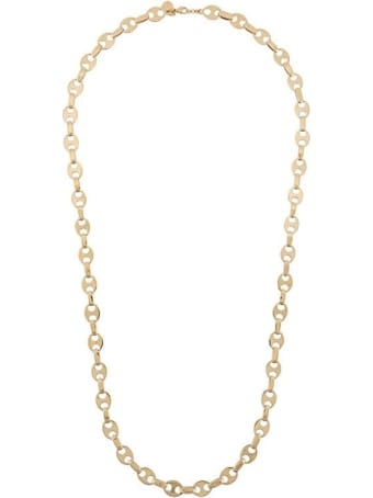Paco Rabanne Chain Necklace In Golden Brass