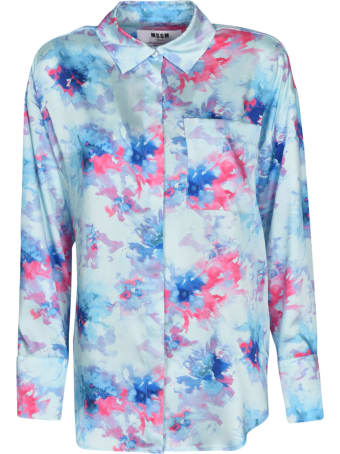 MSGM Floral Printed Shirt