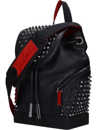 Christian Louboutin Explorafunck Backpack In Black Leather