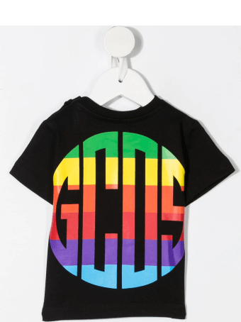 GCDS Mini T-shirt With Multicolor Logo Newborn