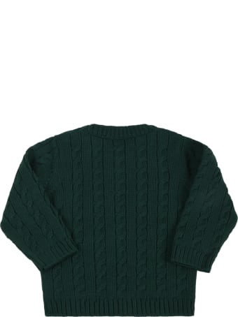 Little Bear Green Sweater For Baby Kids