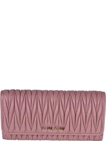 Miu Miu Matelassé Continental Wallet
