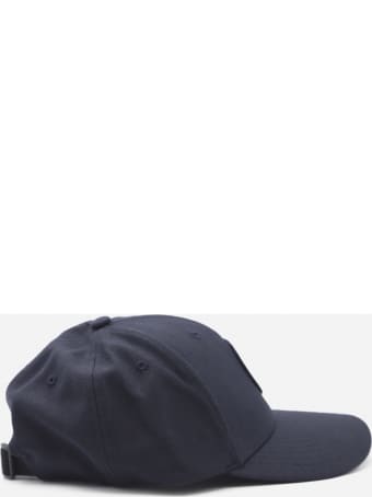 Stone Island Wool Blend Baseball Cap With Embroidered Logo