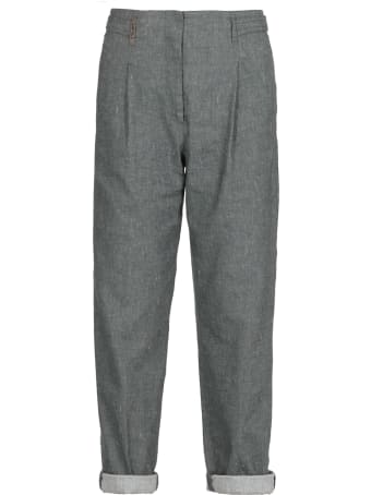 Peserico Linen And Cotton Blend Pants