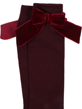 Story loris Bordeaux Socks For Girl