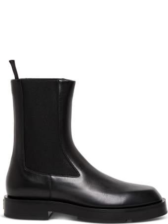 Givenchy Black Leather Chelsea Boots
