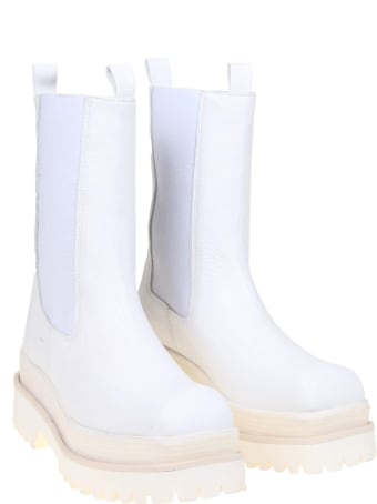 Paloma Barceló Paloma Barcelo 'danielle Ankle Boot In White Nappa