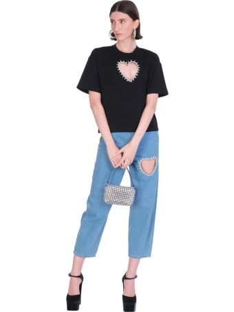 AREA T-shirt In Black Rayon