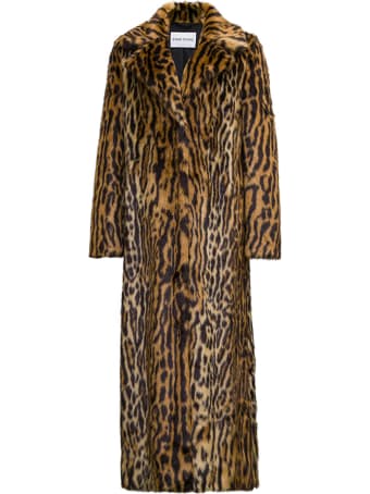 STAND STUDIO Kylie Long Coat With Animalier Print
