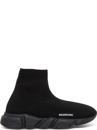 Balenciaga Black Speed Sneakers With Logo