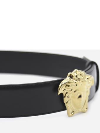 Versace La Medusa Leather Belt