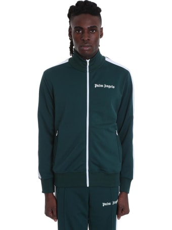 Palm Angels Sweatshirt In Green Polyester