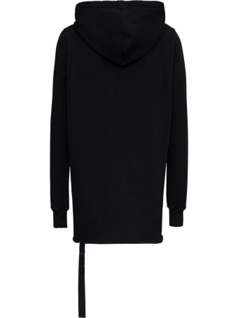 DRKSHDW Black Oversize Cotton Hoodie With Print