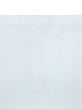 Little Bear Light Blue Blanket For Babyboy With Bear
