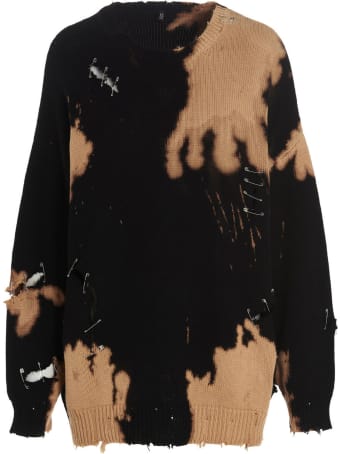 R13 'bleached Destroy' Sweater