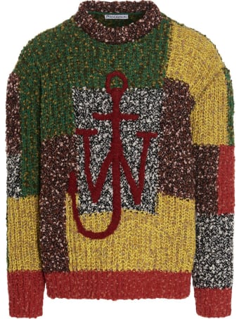 J.W. Anderson 'anchor Patchwork Crewneck Jumper' Sweater