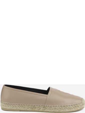 Saint Laurent Monogram Espadrilles Made Of Leather