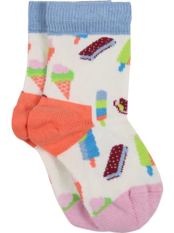 Happy Socks Multicolor Set For Baby Kids With Fruit