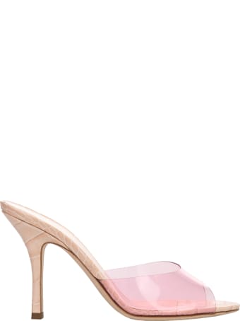 Paris Texas Croc-effect Leather And Pvc Sandals