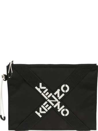 Kenzo Cross-strap Logo Clutch