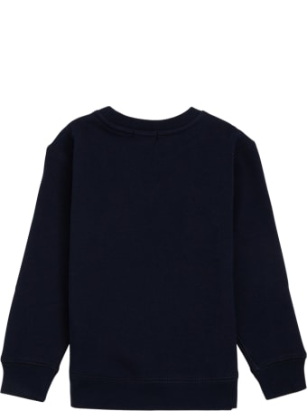 Polo Ralph Lauren Blue Cotton Sweatshirt With Logo